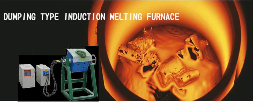 Medium Frequency Induction Heating Melting Furnace for Gold Copper Aluminum Steel Iron